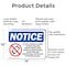 Signmission No Cell Phones Allowed In Work, 14 in W x Rectangle, Aluminum OS-2PACK-NS-A-1014-L-14420 - alternate 6